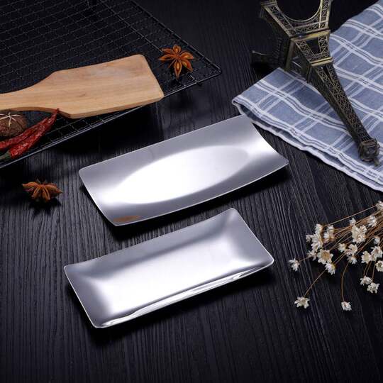 304 stainless steel towel dish bar snack dish wet wipes dish paper towel dish snack fruit KTV melon and fruit dish tray