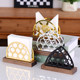 New Chinese-Style Walnut Napkin Holder Solid Wood Tissue Rack Hotel Restaurant Tissue Storage Box Vertical Desktop Square Paper Holder