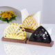 Restaurant Hotel Tissue Box Solid Wood Fixed-Point Square Napkin Box Bracket Accessible Luxury Style High-End Tissue Paper Holder Ornaments
