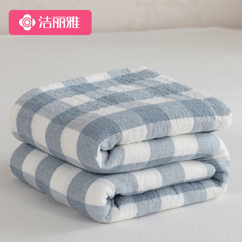 Lilly Summer woolen towels quilted by pure cotton children sofa cover blanket afternoon nap blanket adults thin summer cool quilted bed with -Taobao