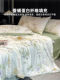Lyocell Tencel Summer Cooling Quilt Four-Piece Set, Light Luxury Silk Summer Quilt, Cool Ice Silk Air-Conditioning Quilt, Thin Summer Quilt