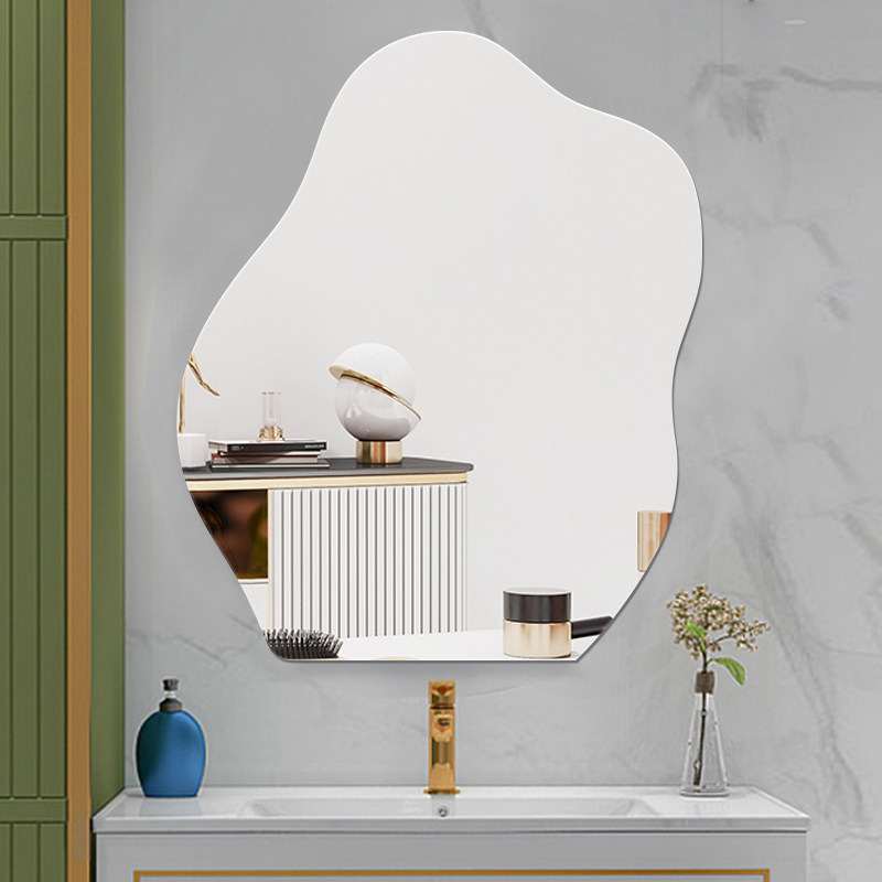 Acrylic mirror wall self-adhesive HD bedroom bathroom powder room soft mirror special-shaped patch mirror sticker wall sticker