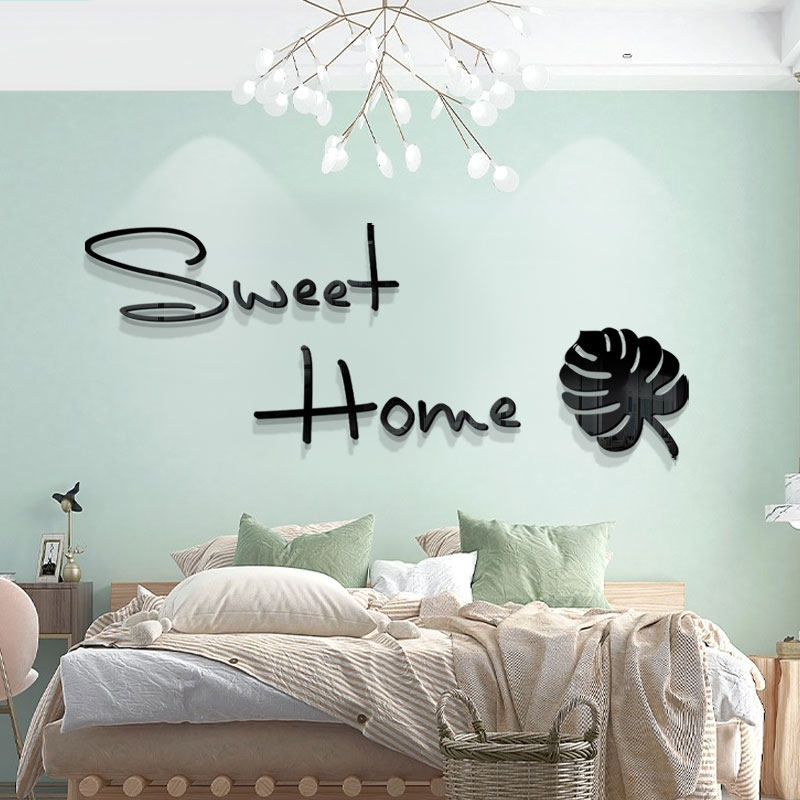 Light luxury TV background wall decoration stickers self-adhesive stickers bedroom layout living and dining room acrylic 3d wall stickers