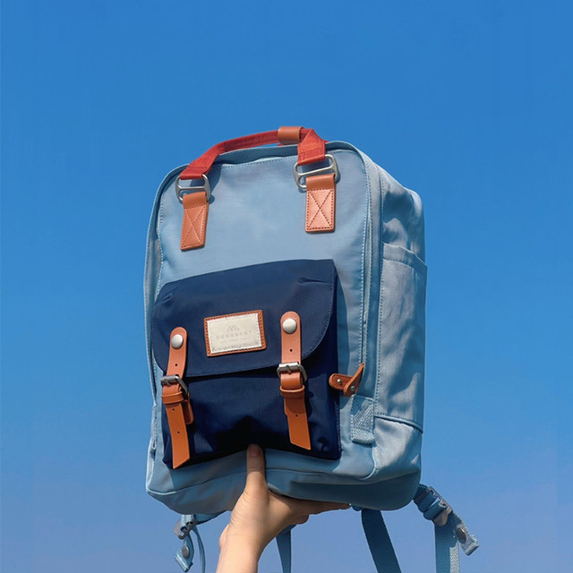 ຂະຫນາດໃຫຍ່ 16 ລິດຮົງກົງແບບໃຫມ່ Lin Xiaozhai donut backpack ນັກຮຽນຜູ້ຊາຍແລະແມ່ຍິງຖົງໂຮງຮຽນຄອມພິວເຕີ backpack ຖົງເດີນທາງ