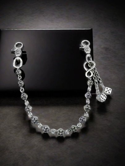 Soulcollision Trendy Buckle Chain Pants Chain Ins Retro Dice Pendant Chain Waist Chain