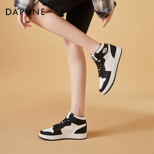 Daphné chaussures hautes femmes baskets 2022 nouveau sport d'automne noir et blanc panda chaussures décontractées aj chaussures mode féminine
