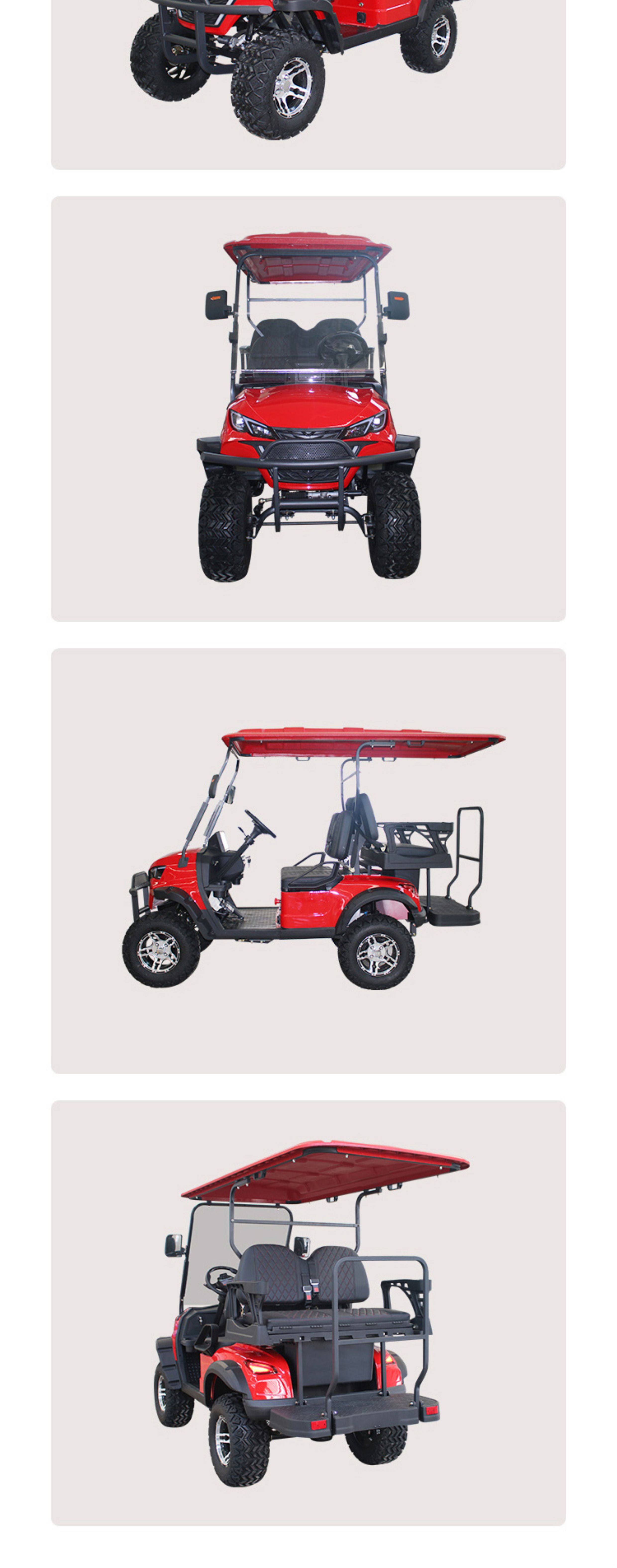 Гольф-кары 6座高尔夫球车 电动观光车 旅游景区代步车 四轮楼盘看房接待车