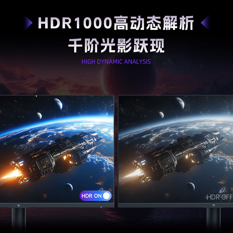 Ktc 27-Inch 2K High-Definition 200Hz Qd-Miniled Display Adjustable and Rotating Gaming Monitor M27T6S