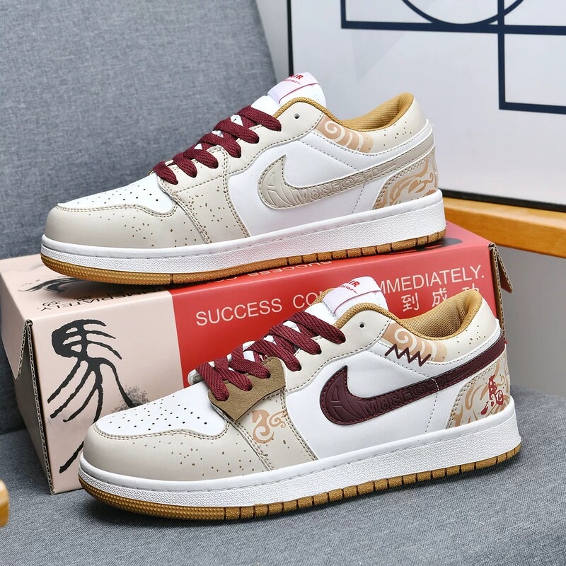 Nike Genuine Aj Men's Shoes Year of the Horse Limited Edition Shoes Co-Branded Aj1 Low-Top Air Force One Casual Sports Sneakers for Women Nike Genuine Aj Men's Shoes Year of the Horse Limited Edition Shoes Co-Branded Aj1 Low-Top Air Force One Casual Sports Sneakers for Women