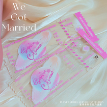 Paper is so interesting) 2024 Original Design Planet Series Creative Acrylic Wedding Invitation Wedding Premium