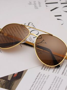 Men's Polarized Sunglasses, Avant-Garde Large-Frame Resin Glasses, Sunglasses, Universal Sports Aviator-Style Toad Glasses