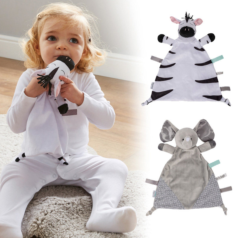 Purflo can be imported baby towel bed plush toy sleeping pillow baby animal lamb puppet