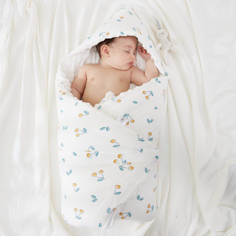 Newborn baby comforting blanket cotton detachable bean blanket cotton blanket baby spring, autumn and winter thick towel