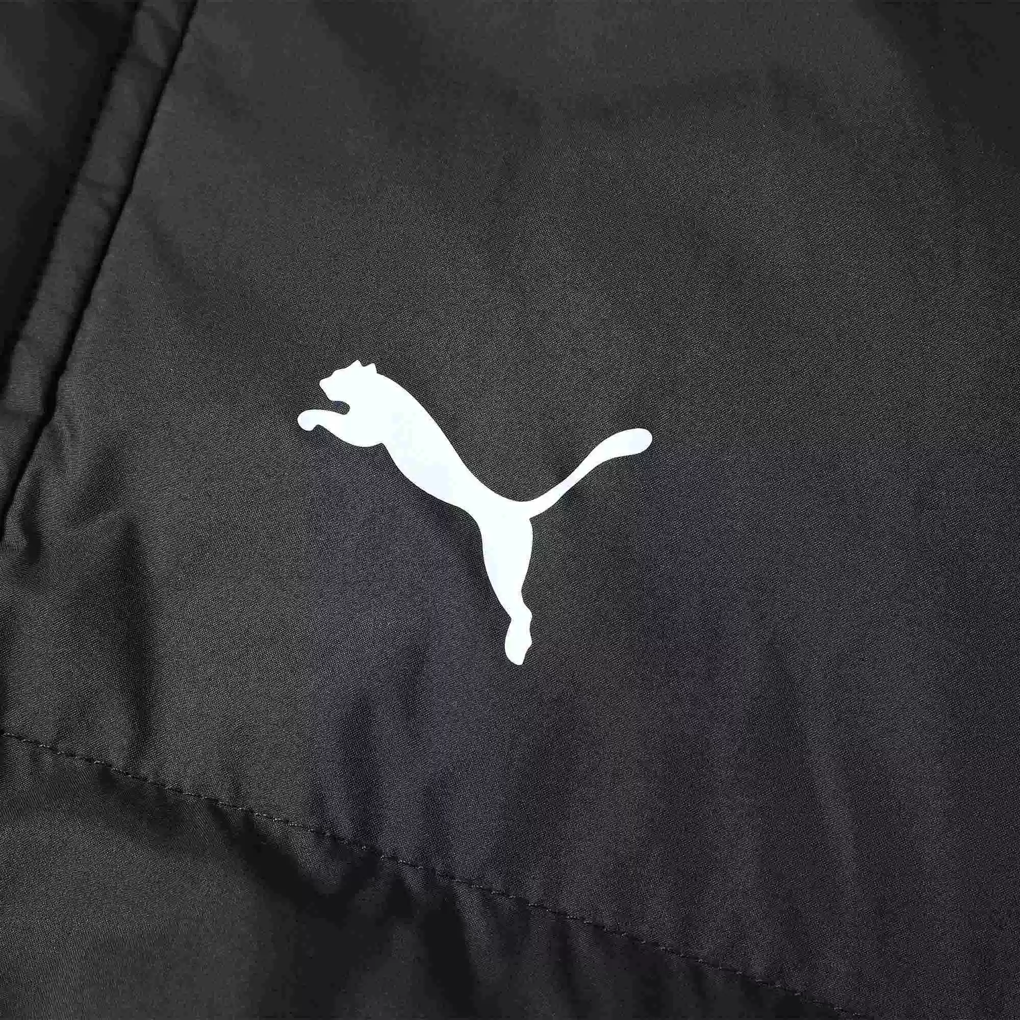 Puma, спортивный утепляющий пуховик, плащ с молнией и капюшоном