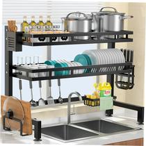 3-Tier Over-Sink Dish Drying Rack Adjustable Above Drainer1