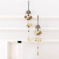 Fortune leaf copper wind chime couple classmates birthday gift wind chime pendant metal bell home commercial decoration