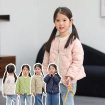 Brand Special Offer 2024 Autumn and Winter New Childrens Liner Korean Style Fashionable Western Style 90 White Duck Down Liner Down Jacket