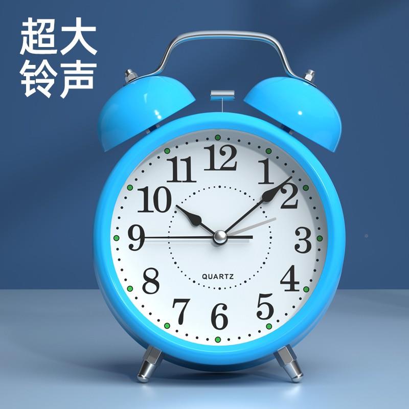 Self-disciplined wake up Instrumental Students With Alarm Clock Powerful Wake-up Machinery Children Old headboard clock oversized alarm bells-Taobao