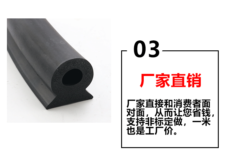 Garbage Truck Rear Door Sealing Strip, Tailgate Rubber Strip, Sanitation Vehicle Leak-Proof Sealing Strip