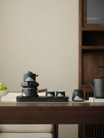 Ciudad Prohibida Cultural y Creativa Yuanshan Juego de té automático de Kung Fu Tetera casera como regalo de cumpleaños para maestros, amigos y papás