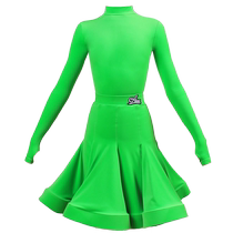 Dancer cloud velvet high-end Latin dance competition clothing for girls high-end professional regulations competition clothing for girls velvet