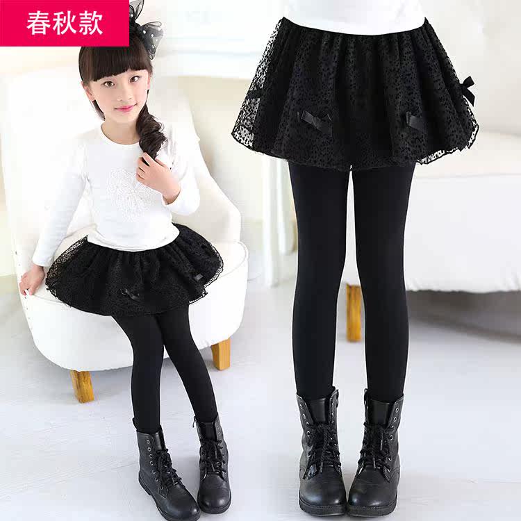 Interior pants girls deep autumn girl baby plus velvet one piece fake two pieces inside wear girl pants New 2021 warm