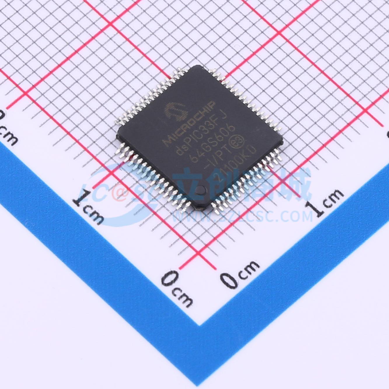 数字信号处理器(DSP/DSC) dsPIC33FJ64GS606T-I/PT TQFP-64(10x10