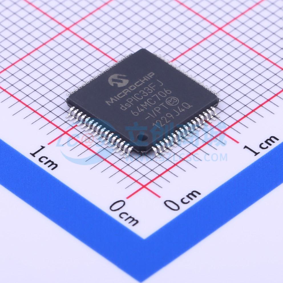 数字信号处理器(DSP/DSC) DSPIC33FJ64MC706-I/PT TQFP-64(10x10)