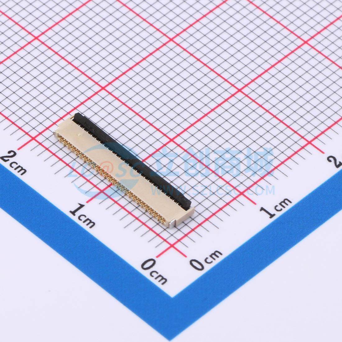 FFC/FPC连接器 HC-FPC-03-09-51RLTAG SMD,P=0.3mm,卧贴 翻盖式 5