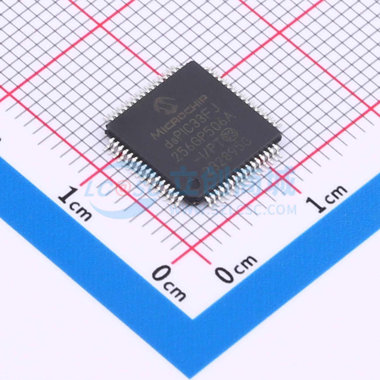 数字信号处理器(DSP/DSC) dsPIC33FJ256GP506A-I/PT TQFP-64(10x1