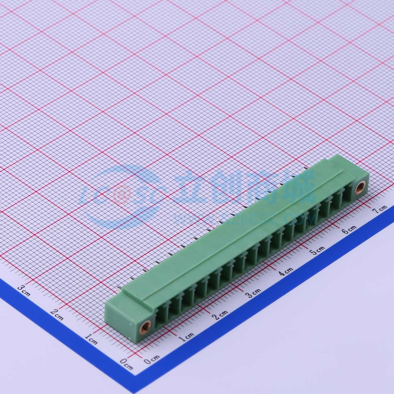 插拔式接线端子 DB2EVM-3.81-16P-GN 插件,P=3.81mm 1x16P 3.81mm