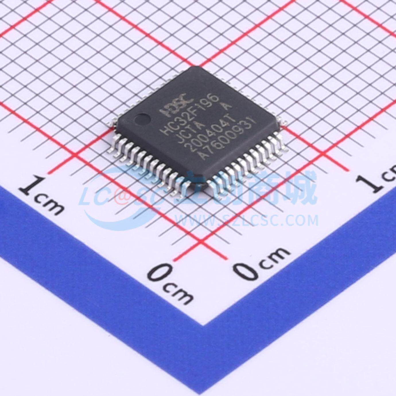 单片机(MCU/MPU/SOC) HC32F196JCTA-LQ48 LQFP-48(7x7) 原装正品
