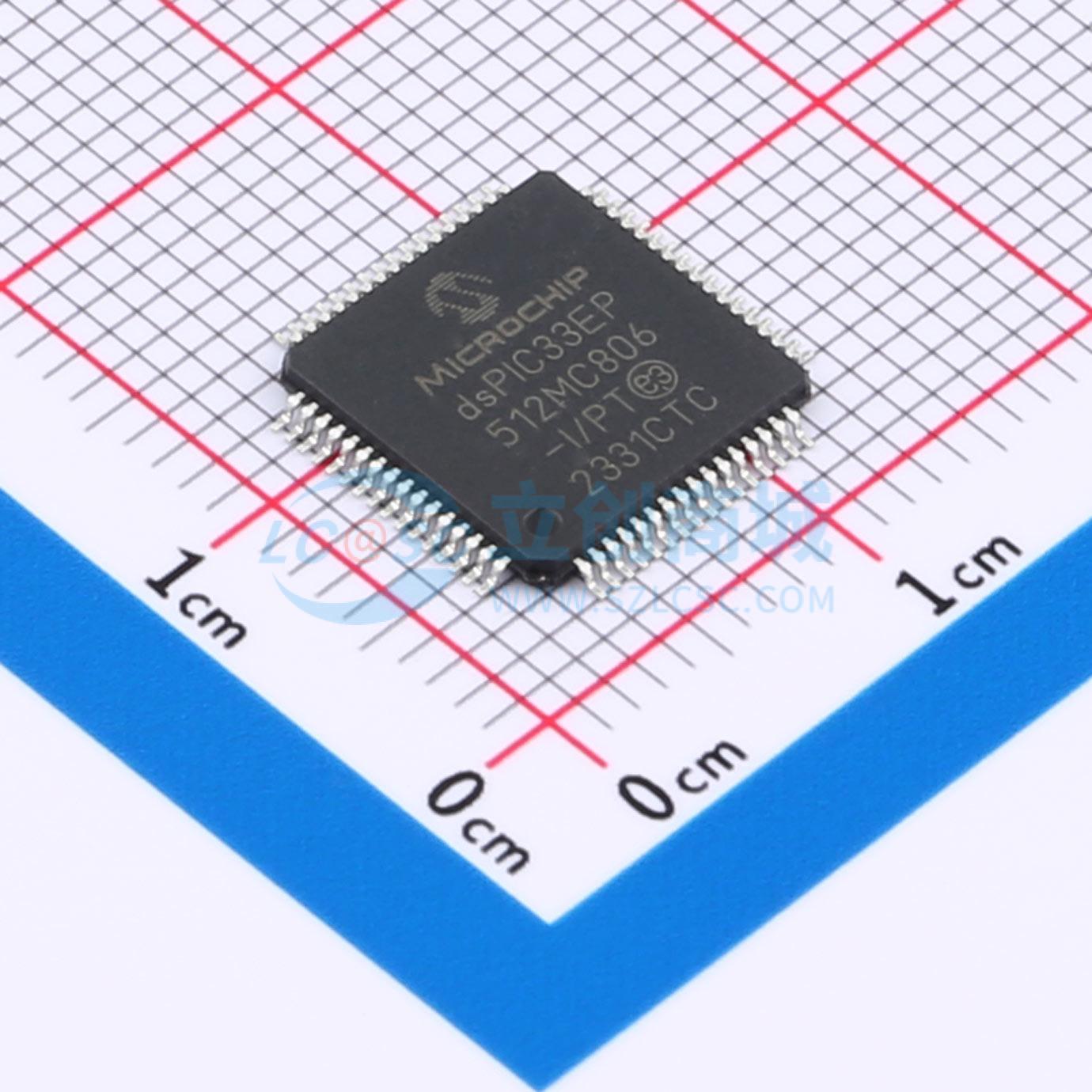 数字信号处理器(DSP/DSC) dsPIC33EP512MC806-I/PT TQFP-64(10x10