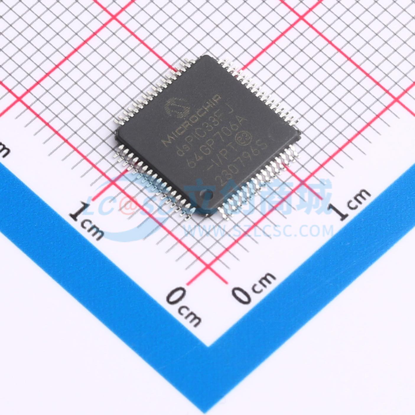 数字信号处理器(DSP/DSC) dsPIC33FJ64GP706A-I/PT TQFP-64(10x10