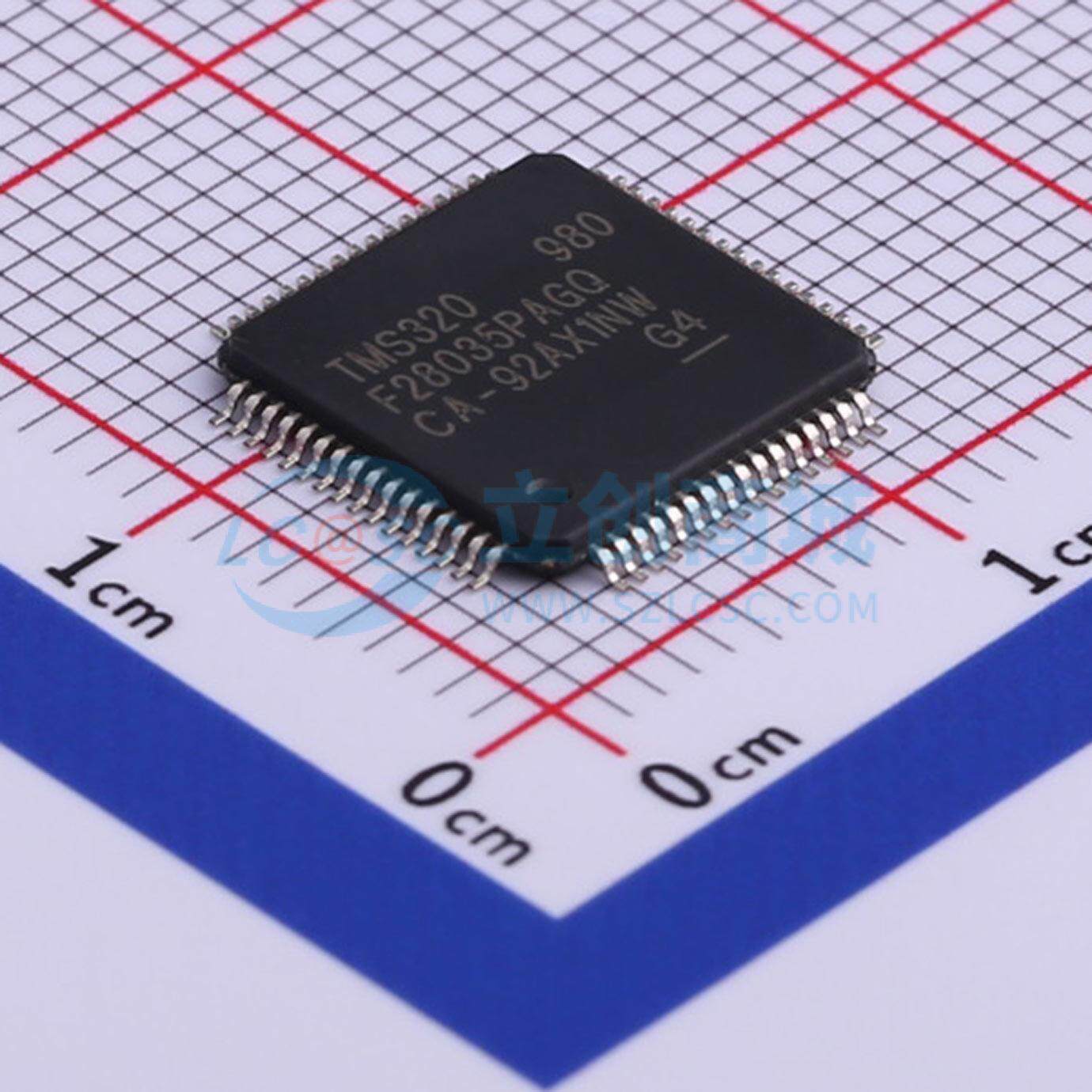 单片机(MCU/MPU/SOC) TMS320F28035PAGQ TQFP-64(10x10) 原装正品
