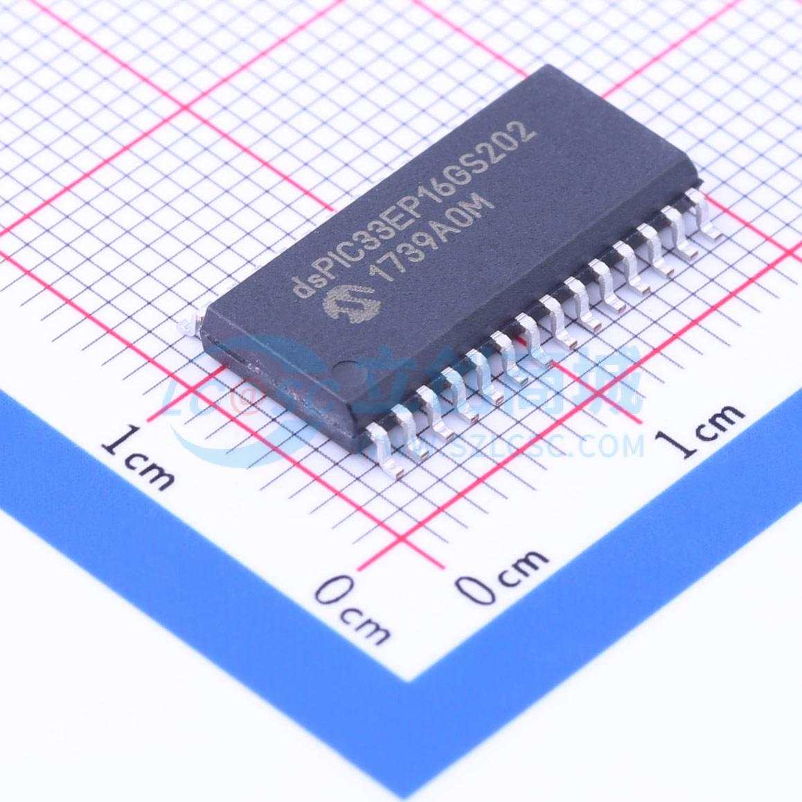 数字信号处理器(DSP/DSC) DSPIC33EP16GS202-E/SO SOIC-28-300mil