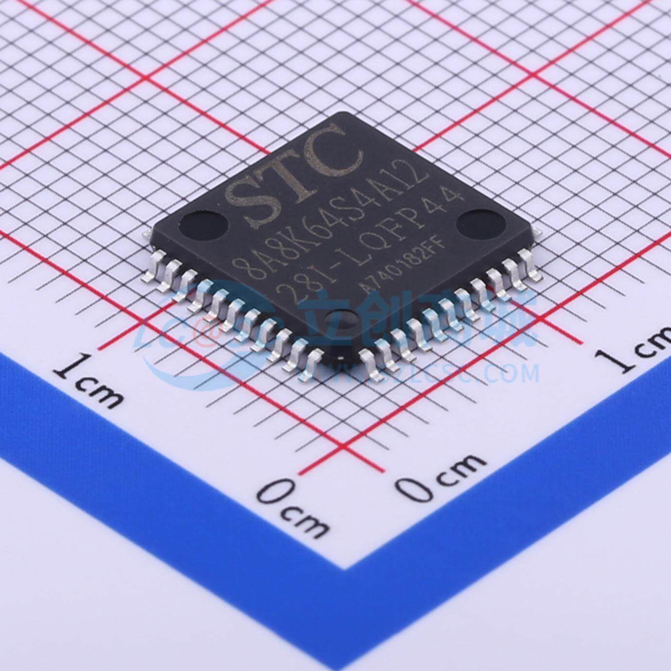 单片机(MCU/MPU/SOC) STC8A8K64S4A12-28I-LQFP44 LQFP-44(10x10)