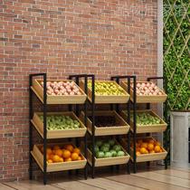 (Taobao Best) Fruit Rack Display Rack Supermarket Fruit Shop Fruit and Vegetable Rack Vegetable Creative Multi-layer Fruit Shop Steel Wood
