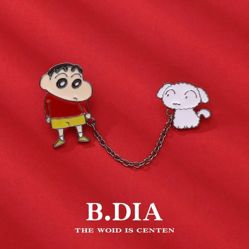 Мелки, японская мультяшная брошь, металлический значок для школьников, школьный рюкзак, булавка, аксессуар