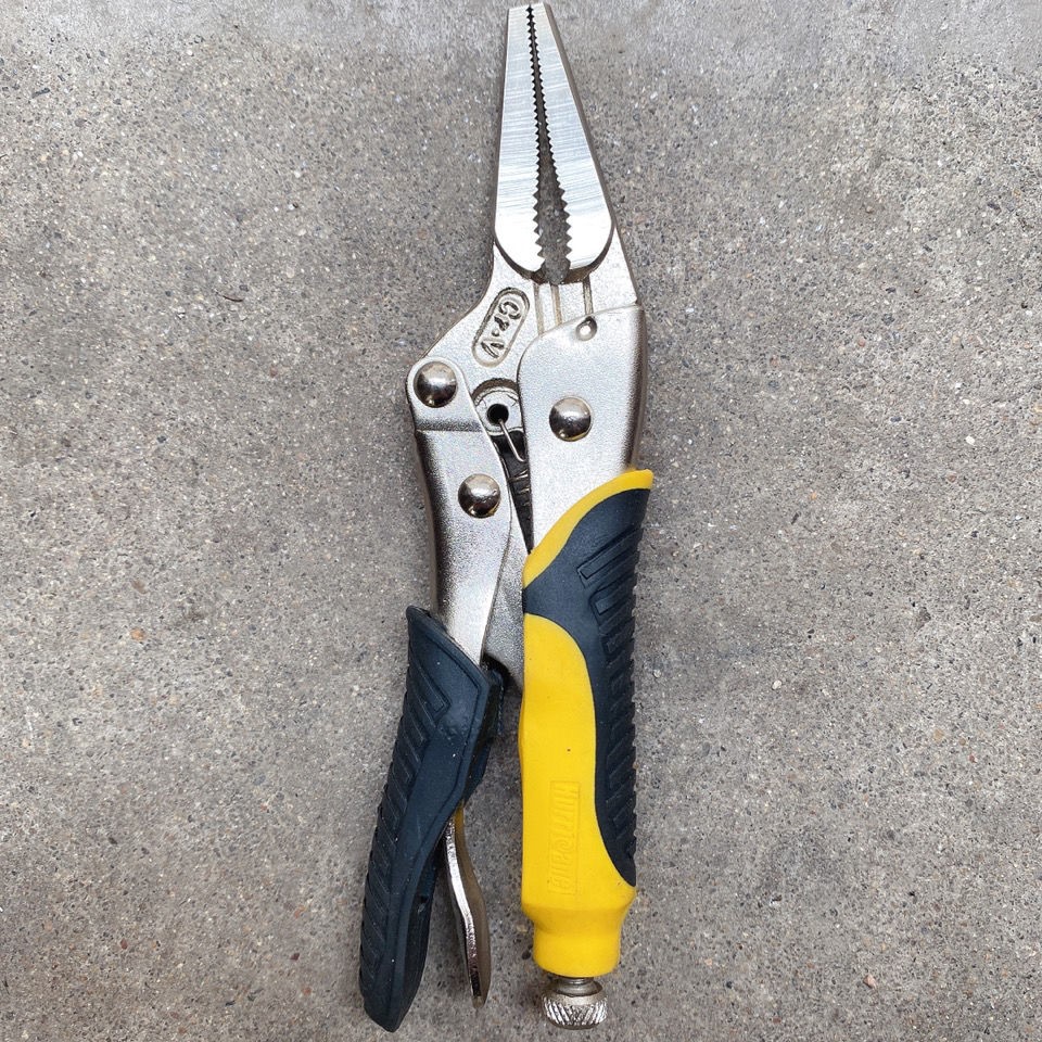 6 Inch Sharp Mouth Vigorously Pliers Sharp Mouth Pliers Mini Pliers Grip Tool Chrome Vanadium Steel Material TPR Bicolor Bag Glue Handle
