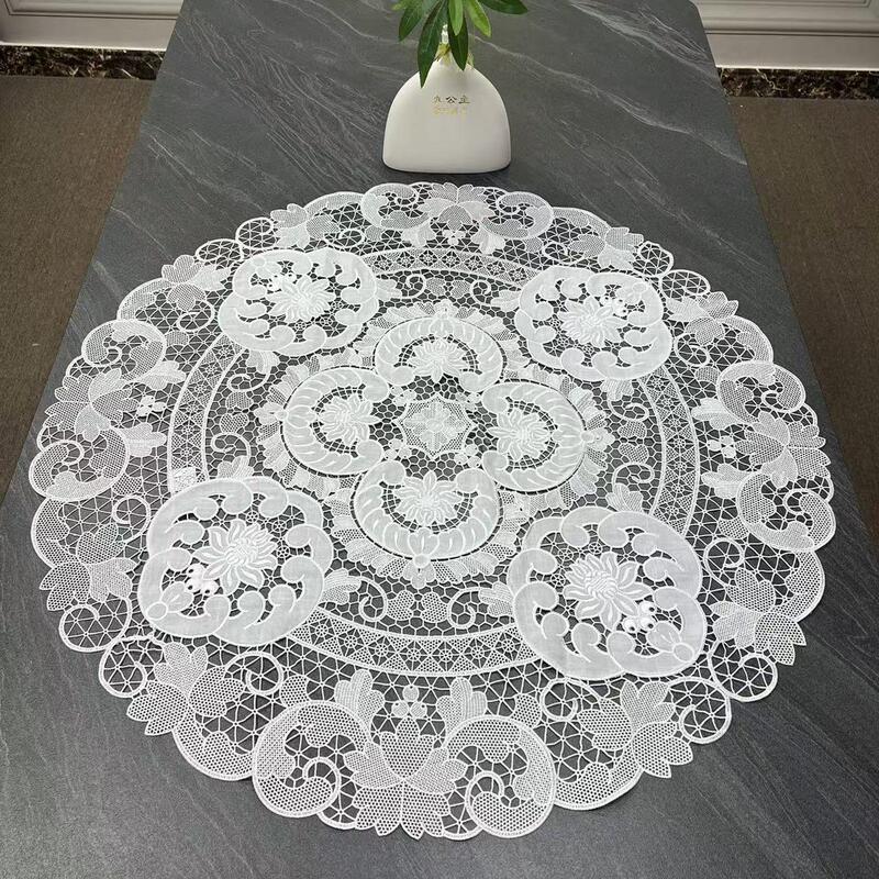 Nine Princesses Nine Princesses Retro Ethnic Style Pure White Lace Hollow Versatile Dustproof Cloth Cover Nine Princesses Nine Princesses Retro Ethnic Style Pure White Lace Hollow Versatile Dustproof Cloth Cover