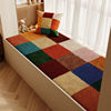 Retro American thickened bay window cushion winter 2026 new plush window sill cushion dopamine balcony cushion transformation artifact