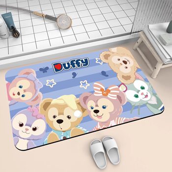 Xingdelu bathroom absorbent floor mat diatom mud bathroom foot mat toilet kitchen bathroom carpet quick-drying non-slip mat