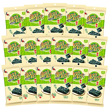 拍8件美好时光岩烧海苔2克共16袋