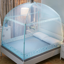 Mongolian bunk bed nets 1 2 m beds Summer totally enclosed zipper style 1 5m1 8m beds Home 2 m Anti-fall bracket