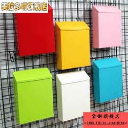 Small Letter Box with Lock Small Letter Box Anti-rust Suggestion Box Wall-hanging Letter Box Convenience Box Mailbox Wall-hanging Class Tube