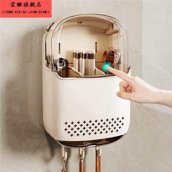 High-end new style chopstick storage box wall-mounted household chopstick tube kitchen quick spoon storage rack chopstick basket chopstick cage