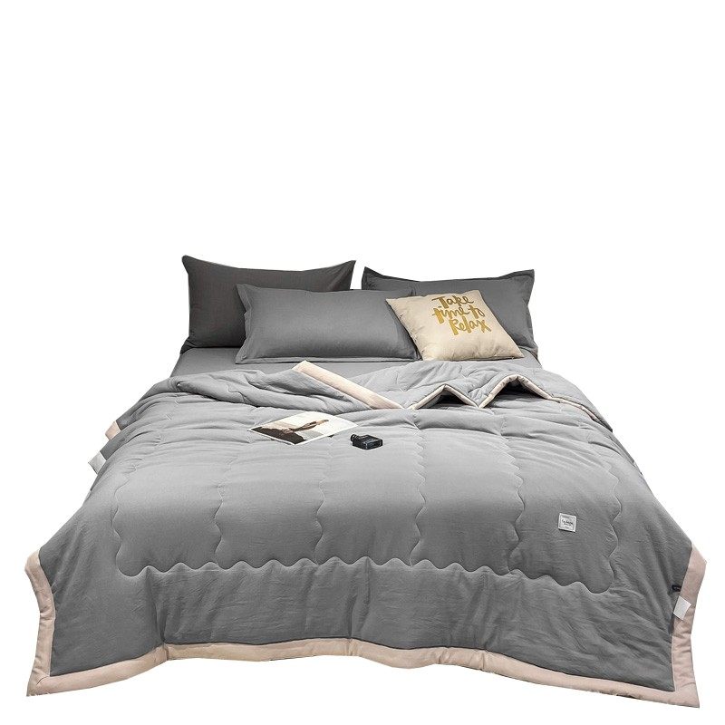 Air Conditioning Quilt 2024 New Model Summer Cool Quilt Thin Quilt Summer Single Quilt Core Machine Washable Double Quilt