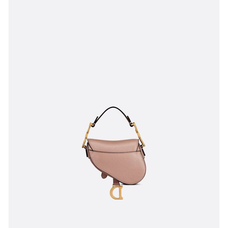 Dior, маленькая кожаная сумка через плечо, абрикосовая сумка на одно плечо dior / diaw 