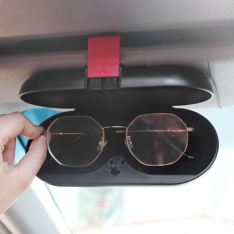 Sunglasses Automotive Glasses Accessories Creative Car Universal On-board Glasses Case Multifunction Visor card accommodating-Taobao